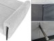 Sofa wypoczynkowa Dalia j. szara z funkcją spania kanapa szenilowa 5