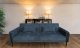 Sofa wypoczynkowa Dalia granatowa z funkcją spania kanapa szenilowa 2