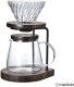Hario Drip Stand Set Walnut - dripper z podstawą 1
