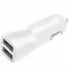 Ładowarka Fixed Zestaw ładowarki samochodowej FIXED z wyjściem 2xUSB i kablem USB/USB-C, 1 metr, 15W Smart Rapid Charge, biały 2