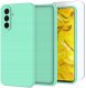 Hello Case Etui Do Samsung Galaxy A26 (Miętowe, Matowe, Silikonowe, Ochronne) Szkło 1