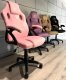 Fotel Lugano Fotel obrotowy do biurka CARRERA M ALCANTARA PINK 5