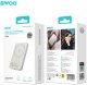 BWOO P79 ultracienki powerbank 5000mAh z ładowaniem magnetycznym jasno szary 5