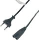 Kabel zasilający Polion Przewód zasilający 230V | C7 | prosty | 3m 1