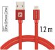 Swissten 71524206 kabel Lightning 1,2 m Czerwony 2