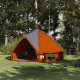 vidaXL Namiot Teepee dla 8 osób z dachem Szary i pomarańczowy 1