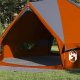 vidaXL Namiot Teepee dla 8 osób z dachem Szary i pomarańczowy 3