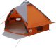 vidaXL Namiot Teepee dla 4 osób z dachem Szary i pomarańczowy 2
