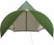 vidaXL Namiot Teepee dla 5 osób Zielony i szary 600 x 600 x 347 cm 5