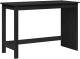 Biurko vidaXL Czarne 112 cm x 50 cm 1