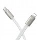Kabel USB Hoco Kabel USB C do Lightning Hoco PD 30W 1 m płaski X125 biały 1