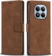 krainaGSM ETUI SKÓRZANE Z KLAPKĄ do Xiaomi Redmi Note 15 5G | BRĄZOWE ZAMYKANE CASE 1