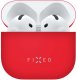 Fixed Ultracienkie silikonowe etui Silky do słuchawek Apple AirPods 4 czerwone 1