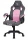 Fotel Lugano Fotel obrotowy do biurka CARRERA M STONE GREY + PINK FABRIC 1
