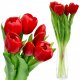 Saska Garden BUKIET 7 TULIPANÓW CZERWONYCH 31CM JAK ŻYWYCH DEKORACJA WIOSENNA 2