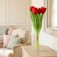 Saska Garden BUKIET 7 TULIPANÓW CZERWONYCH 31CM JAK ŻYWYCH DEKORACJA WIOSENNA 7