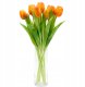 Saska Garden BUKIET 7 TULIPANÓW POMARAŃCZOWYCH 31CM JAK ŻYWYCH DEKORACJA WIOSENNA 1