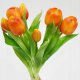 Saska Garden BUKIET 7 TULIPANÓW POMARAŃCZOWYCH 31CM JAK ŻYWYCH DEKORACJA WIOSENNA 3