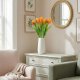 Saska Garden BUKIET 7 TULIPANÓW POMARAŃCZOWYCH 31CM JAK ŻYWYCH DEKORACJA WIOSENNA 7