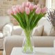 Saska Garden TULIPAN RÓŻOWY 31CM DEKORACJA WIOSENNA 5