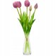 Saska Garden BUKIET 5 TULIPANÓW FIOLETOWYCH 39CM JAK ŻYWYCH DEKORACJA WIOSENNA 1