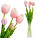 Saska Garden BUKIET 5 TULIPANÓW JASNO RÓŻOWYCH 39CM JAK ŻYWYCH DEKORACJA WIOSENNA 2