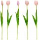 Saska Garden BUKIET 5 TULIPANÓW JASNO RÓŻOWYCH 39CM JAK ŻYWYCH DEKORACJA WIOSENNA 4