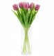 Saska Garden BUKIET 7 TULIPANÓW JASNO FIOLETOWYCH 31CM JAK ŻYWYCH DEKORACJA WIOSENNA 1