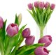Saska Garden BUKIET 7 TULIPANÓW JASNO FIOLETOWYCH 31CM JAK ŻYWYCH DEKORACJA WIOSENNA 2