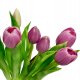 Saska Garden BUKIET 7 TULIPANÓW JASNO FIOLETOWYCH 31CM JAK ŻYWYCH DEKORACJA WIOSENNA 3
