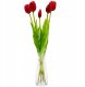 Saska Garden BUKIET 5 TULIPANÓW CZERWONYCH 39CM JAK ŻYWYCH DEKORACJA WIOSENNA 1