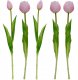 Saska Garden BUKIET 5 TULIPANÓW PIWONIOWYCH RÓŻOWYCH 39CM JAK ŻYWYCH DEKORACJA WIOSENNA 4