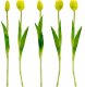 Saska Garden BUKIET 5 TULIPANÓW ŻÓŁTYCH 39CM JAK ŻYWYCH DEKORACJA WIOSENNA 4