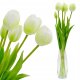 Saska Garden BUKIET 5 TULIPANÓW BIAŁYCH 39CM JAK ŻYWYCH DEKORACJA WIOSENNA 2