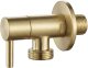 Rea Zawór kątowy 1/2" x 3/4" Złoty szczotkowany 3