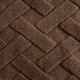 Design 91 Koc mikroflano CARO 200x220 ciemnobrązowy jodełka 5