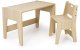OBUBU Zestaw biurko z krzesełkiem rosnące razem z dzieckiem dąb 3