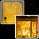 ExtraLink Extralink | Kurtyna świetlna LED | 3x3m, 300x LED, biały ciepły, sople wewnętrzne, girlanda 4