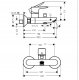 Bateria wannowa Hansgrohe HG TALIS E BATH MIX.WALL MOUNTED BBR 2