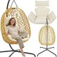 ProGarden Fotel wiszący Kokon ze stelażem 195CM brązowy 120KG (852227) 1
