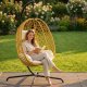 ProGarden Fotel wiszący Kokon ze stelażem 195CM brązowy 120KG (852227) 8