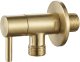 Rea Zawór kątowy 1/2" x 3/8" Złoty szczotkowany 4