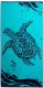 Decoking Duży ręcznik plażowy TURTLE 90x180 granatowy frotte DecoKing 2