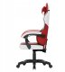 Krzesło biurowe Huzaro Force 2.7 czerwonego weluru krzesło gamingowe 1