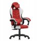Krzesło biurowe Huzaro Force 2.7 czerwonego weluru krzesło gamingowe 6
