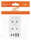 LTC Rozgałęźnik sieciowy: 1 gniazdo okrągłe z uz.+ 1 gniazdo płaskie + 2x USB + 2x USB-C, 3,1A, biały 2