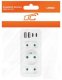 LTC Rozgałęźnik sieciowy: 1 gniazdo okrągłe z uz.+ 2x gniazdo płaskie + 2x USB + 2x USB-C 3,1A Biały 7