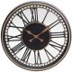 Mondex ZEGAR ŚCIENNY AŻUROWY CYFRY RZYMSKIE 60CM CZARNY-ZŁOTY 1