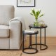 Home Styling Collection Zestaw 2 stolików z marmurowym blatem MARMER 3