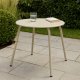 ProGarden Okrągły stolik stalowy tarasowy RONDO, Ø 50 cm 2